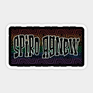 LGBTQ PRIDE USA SPIRO AGNEW Sticker